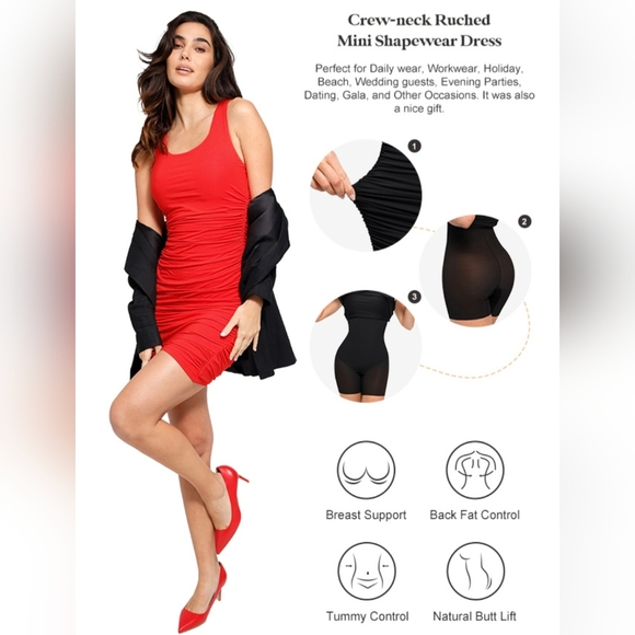 Popilush Shapewear Mini Dress #928 - Picture 11 of 11